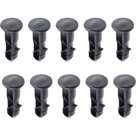 65 x 18mm Lot de 10 Goupilles de Charnière Pour Couvercle de Poubelles à Roulettes En Plastique Noir Pour Poubelles Domestiques de 240 L et Commerciales H326 (1/5)