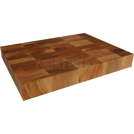 Planche à découper en chêne massif 40x30cm – Finition lisse pour coupe précise – Entretien facile – Accessoire durable pour cuisine professionnelle (1/2)