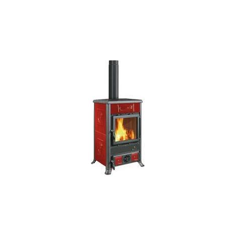 STUFA LEGNA 9 KW ROSSELLA R1.16 CERAM BORDEAUX V6