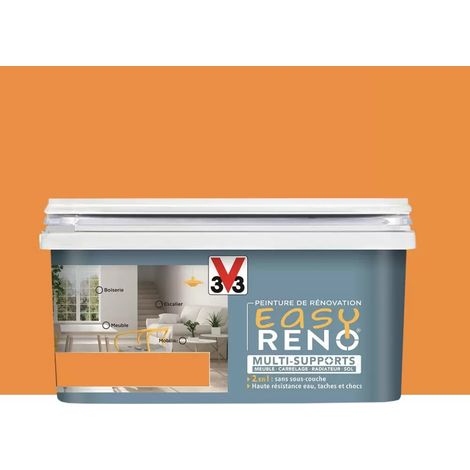 Peinture Multi-Supports V33 Easy Réno Jaune miel 2 L