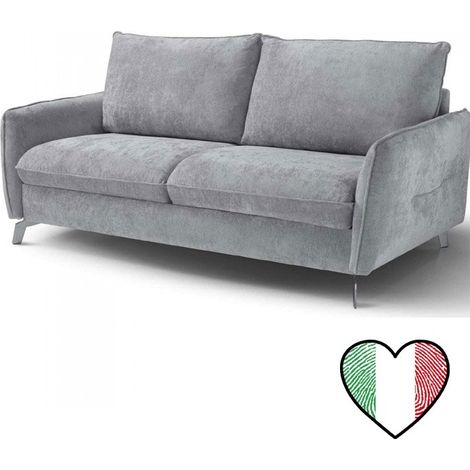 Divano Letto Moderno in Tessuto 3 Posti L 186 - York (1/5)