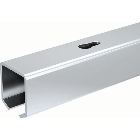 Slid'Up By Mantion – Rail de porte coulissante en acier galvanisé 1,55 m – Pour SLID'UP 1200/1300 – Poids max 60 kg – Section 27x24,5 mm percé tous les 110 mm (1/2)