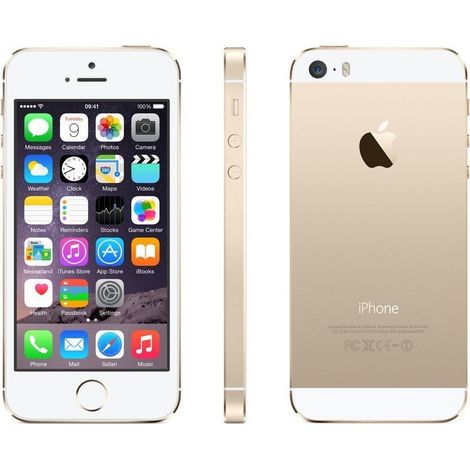 Trade Shop - Gold Rear Panel Back Cover Buttons Volume Button Slot Sim Iphone 5s -