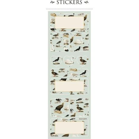 Adesivi decorativi ST161-6 uccellini, 2 fogli