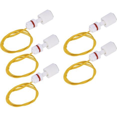 5pcs Plastic Float Switch P3508 Liquid Level Sensor Controller for Water Tank Pool - Used in Electricity, Drainage, Level Control, Alarm (1/5)