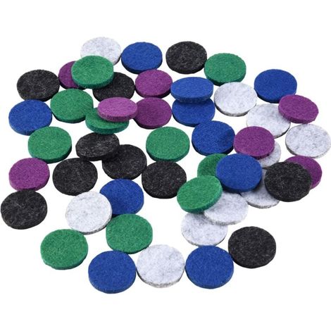 Ricariche in feltro lavabili, diametro 22 mm, per diffusore di oli essenziali per auto, medaglione [48 pezzi] (1/4)