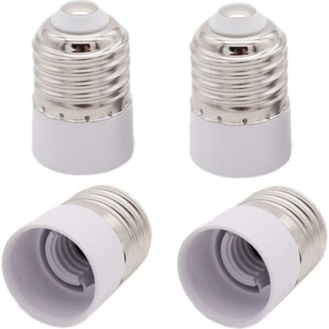 2 x E27 à E14 Lampe Adaptateur Socket Adaptateur Ampoules LED culot E27/e14 (1/2)
