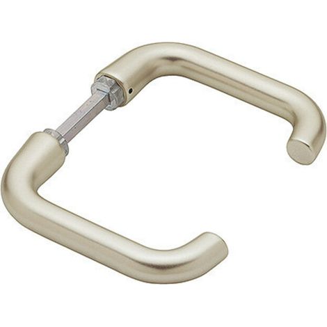 Hoppe Türdrückerpaar Paris 138L/EI38Z Alu.F2 o.Rosetten VK 8mm (1/3)