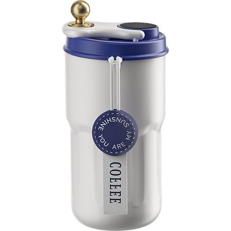 1 tasse isotherme Divers accessoire de portail, acier inoxydable, 420 ml, bleu, pour boissons chaudes et froides (1/5)