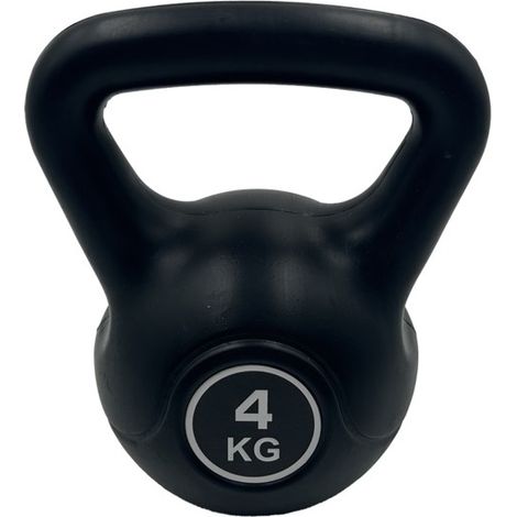 Kettlebell Attrezzo Fitness Palestra Nero 4 kg