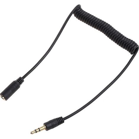 Câble d'extension audio pour écouteurs, cordon flexible extensible à ressort (1/4)