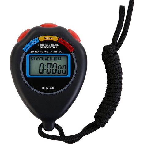 1 Chronomètre numérique, grand écran, plastique robuste, cordon de cou, pour entraîneurs et sports (1/5)