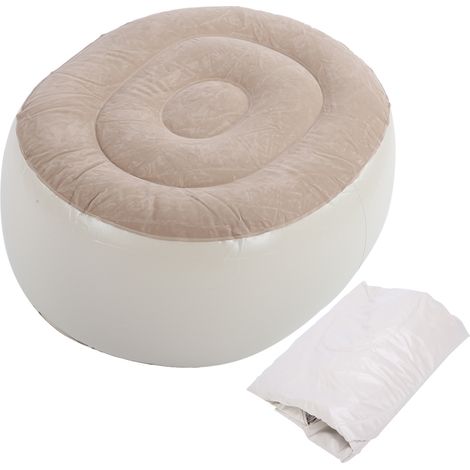 Tabouret de pied gonflable PVC portable, coussin d'air doux pour intérieur, extérieur, sport (1/5)