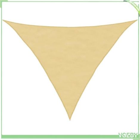 Voile d'ombrage - FAFEICY - 4000944 - 5x5x6 m - 100% polyester Oxford PU - Triangulaire sable (1/5)