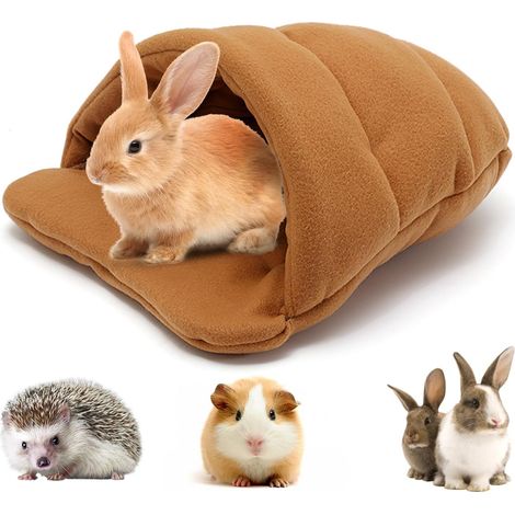 Cama para cobayas, cama para hámster, saco de dormir, cueva, nido, cojín, casa para cobayas suave y cálida, ropa de cama de invierno para mascotas, accesorios para jaula de animales pequeños, ardillas