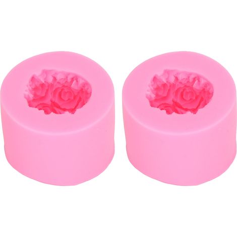 Moule À Gâteau - Moule En Silicone Flexible Réutilisable Forme De Rose - Pour Cakes Chocolats Crèmes Glacées Et Desserts - 2 Pièces (1/5)