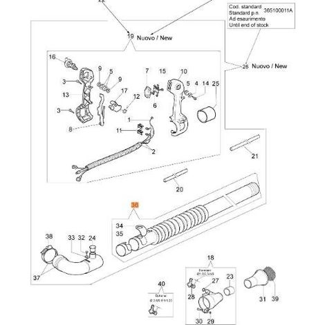 TUBE DE LANCEMENT ORIGINAL EMAK 365200115R