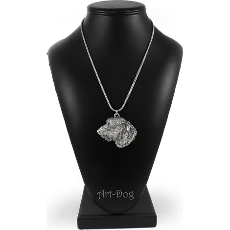 Levriero irlandese I - collana con ciondolo a forma di cane su catena d'argento, gioiello unico di Art-Dog (1/5)