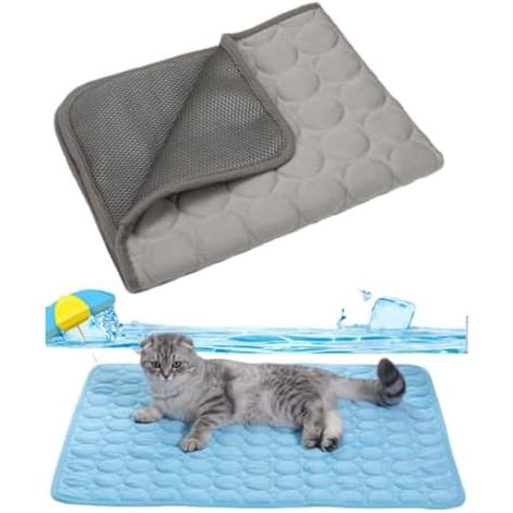 Kühlmatte für Hunde Hundematte, Hundekühlmatte Selbstkühlend,Bett Kühldecke, Kühlkissen für Katzen Atmungsaktiv Waschbares Hundekissen für Sommer (1/4)