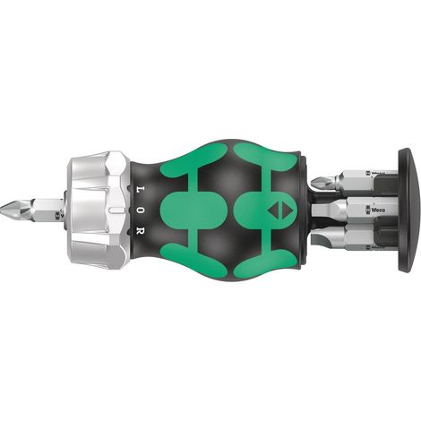 Wera Magazinbithalter KK Stubby Magazin RA 4 6-teilig Schlitz/PH/4-kant (1/5)