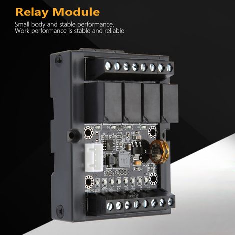 Module de temporisation à relais programmable FX1N-10MR pour carte de commande PLC industrielle avec boîtier (1/5)