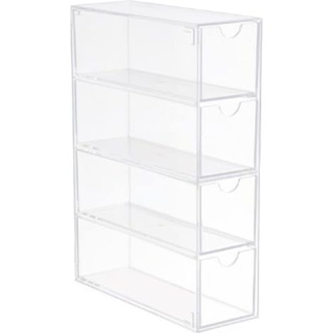 4-lagige Aufbewahrungsbox für Sonnenbrillen aus Acryl – Aufbewahrungsetui mit staubdichter Schublade für Brillen – für Zuhause oder Büro (1/5)