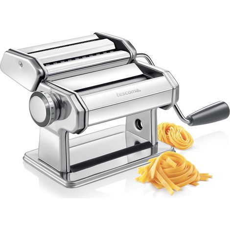 Tescoma 428694 Macchina per la Pasta per lasagne, tagliolini e fettuccine, Acciaio inox, linea GrandCHEF (1/5)