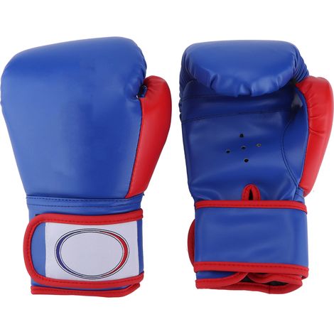 1 paire de gants de boxe pour enfants, entraînement au sac de frappe et sparring, pour garçons et filles, bleu (1/5)