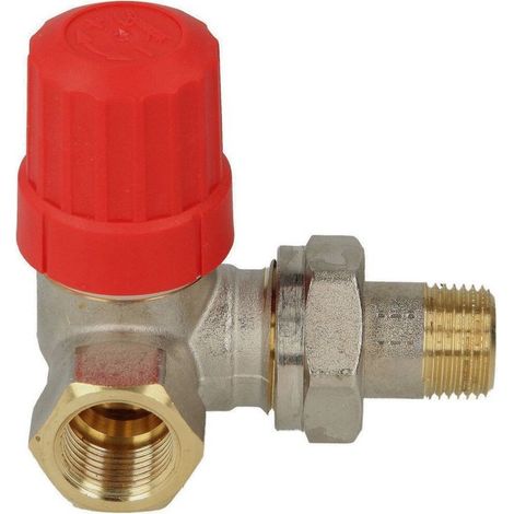 Danfoss Cuerpo de válvula RA-N 15 R 1/2, WE izquierda, Niquelado mate, 013G0234
