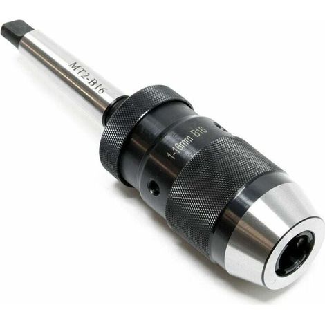 MK2-B16 Bohrfutter mit 16 mm Spannbereich, integrierter Morsekegel-Bohrfutteradapter (1/4)