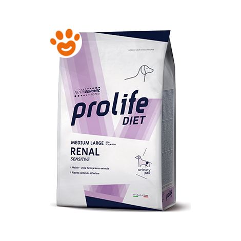 Prolife Dog Veterinary Medium Large Renal Sensitive  - Prolife Dog Veterinary Medium Large Renal Sensitive - Sacco Da 8 Kg (1/2)