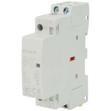 Contacteur Domestique 2P 2NO 16A 230V AC Courant Alternatif DIN Rail 50 60Hz (1/4)