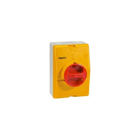 Interrupteur-sectionneur rotatif complet de proximité - IP66 - tétrapolaire neutre à gauche - 25A - LEGRAND - LEG022183