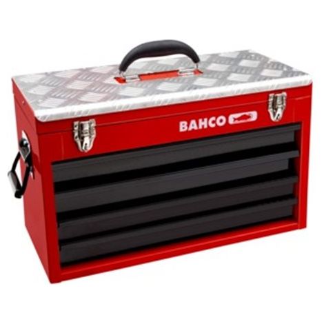 CAJA METALICA 4 CAJONES CON BANDEJA SUPERIOR REFORZADA - BAHCO