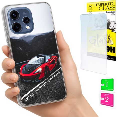 Funda para Oppo Reno 15 5G con cubierta para foto y tapa trasera + cristal 9H (1/5)