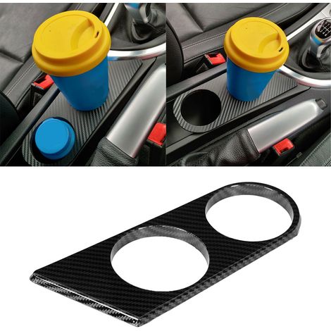Porte-gobelets intérieurs pour BMW Série 1 E87 E81 E82 E88, style fibre de carbone (1/5)