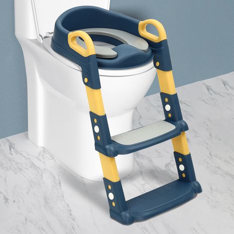 Kinder Toilettensitz Toilettentrainer mit Treppe WC Sitz Lerntpfchen DHL (1/5)