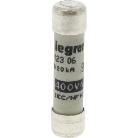 Legrand 012306 Cylindrical industrial cartridge - gG - 8x32 mm - without striker - 6 A