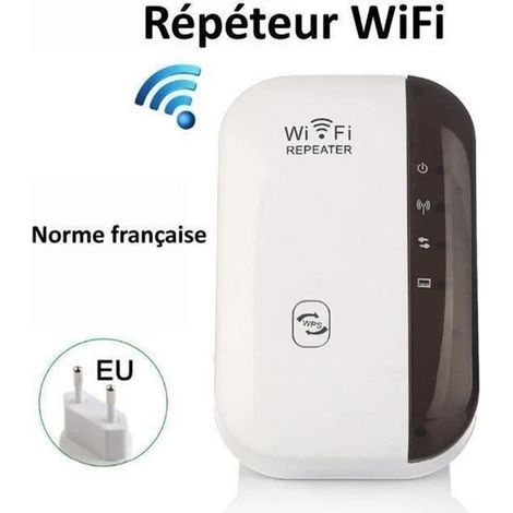 pair Répéteur sans fil WIFI Amplificateur WiFi Routeur sans fil WIFI Booster de signal sans fil WiFi extender 300M WLAN 802.11n/g/b (1/4)