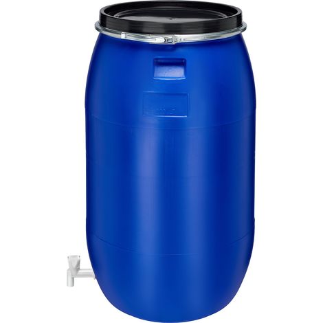 Garronda Réservoir Eau 220 litres en HDPE Alimentaire avec Couvercle – Jerrican pour Jardin et Eau de Pluie GD-0091