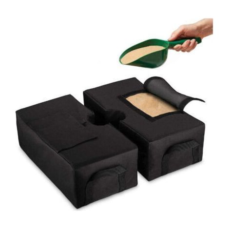 Sac De Poids pour Parasol De Patio,Base pour Parasol, 46cm Support De Base De Sable Détachable Rond Sac De Poids Parasol Résistant Aux Intempéries s'adapte Porte-à-Faux Décalé,Parasol (1/5)