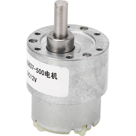 Moteur à engrenages JGB37-500, 12V CC, 210 tr/min, réducteur hélicoïdal pour projets DIY robotique, bricolage, automatisation, faible bruit, couple élevé (1/5)