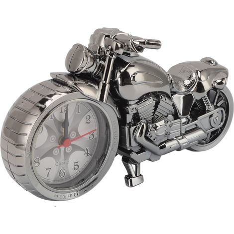 Réveil moto, ingénieux modèle vintage de moto, pour enfants, maison, voiture, bureau, 168B, or foncé, couleur unique (1/5)