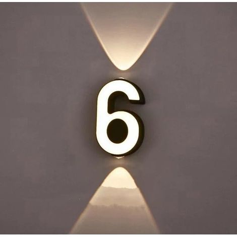 (6) Applique murale, étanche, lampe numérique d'extérieur LED, lumière de projection de paysage, lumières de logo, lumières modernes, terrasse, balcon, signature (1/5)