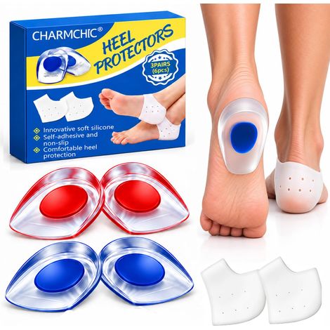6pcs Talonnettes Épine Calcanéenne avec Protège Talon Silicone (1/5)