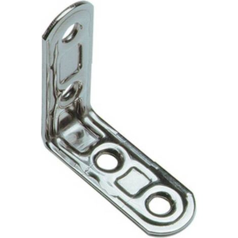20 x PIASTRA 164IN LASTRINA ANGOLARE INOX 4 FORI 30X30MM
