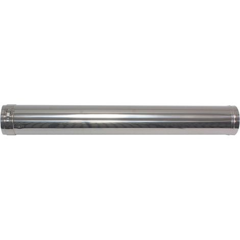 Vaillant Prolongación 1,0 m 80/125 mm para instalación en fachada concéntrico PP/acero inoxidable, 0020042754