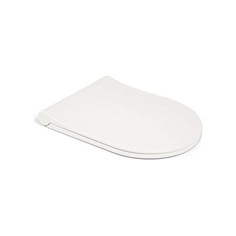 LIVEA Slim Elegance Sedile con chiusura morbida in Duroplast, bianco (0411)