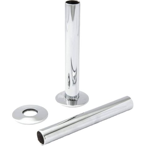 Heatwave 130mm Decorative Pipe Sleeve Kit Chrome