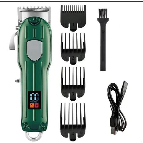 rasoir electriques hommes-Tondeuse à cheveux et à barbe rechargeable pour hommes – Modèle professionnel réglable (1/4)